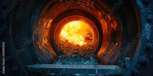 Rotary Furnace Combustion Chamber for Limestone Roasting
