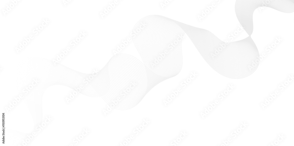 Abstract white blend digital wave lines and technology transparent background. Minimal carve wavy white and gray flowing wave lines and glowing moving lines. Futuristic sound wave lines background. Abstract white blend digital wave lines and technology transparent background. Minimal carve wavy white and gray flowing wave lines and glowing moving lines. Futuristic sound wave lines background.