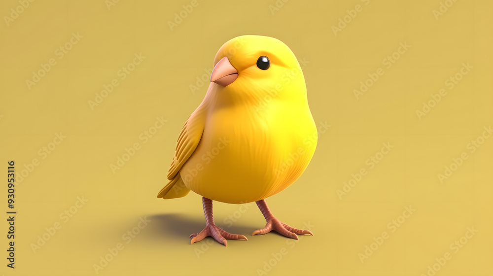 Canary 3d cartoon style Canary 3d cartoon style