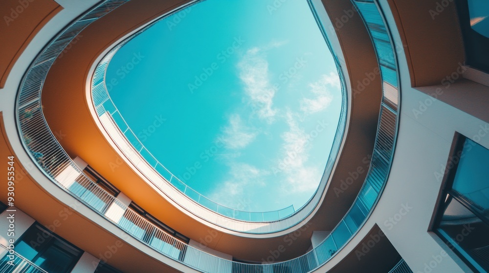 Fototapeta premium Modern Architecture and Sky