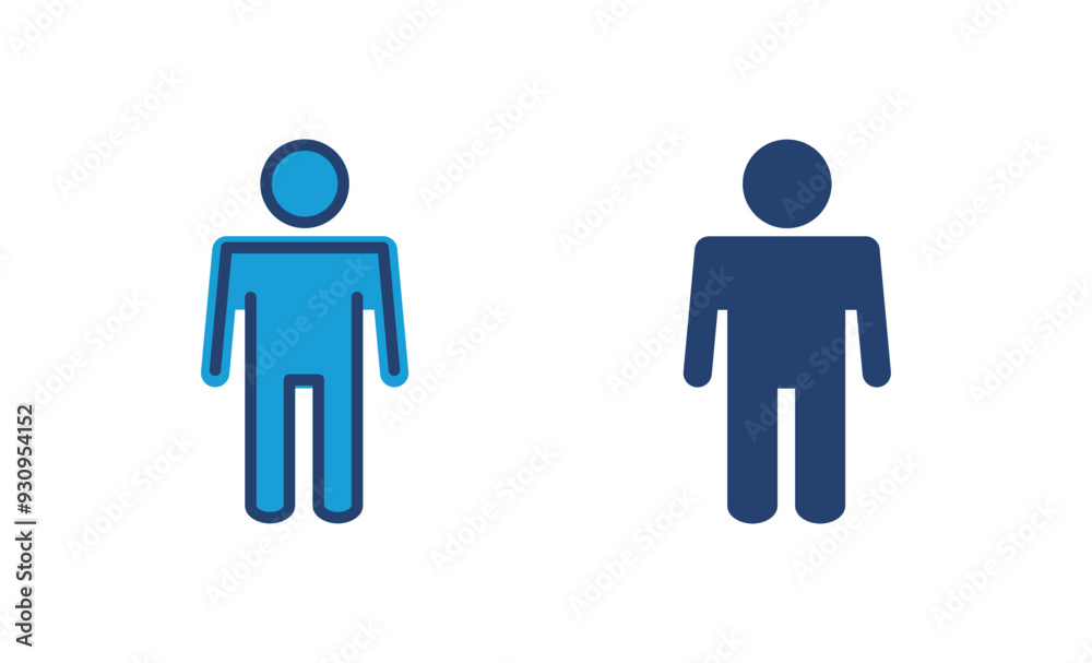 Man icon vector. male icon vector. human symbol Man icon vector. male icon vector. human symbol