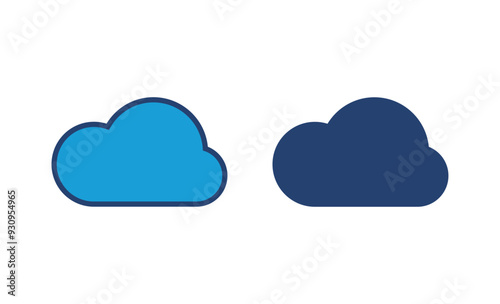 cloud icon vector. cloud vector icon