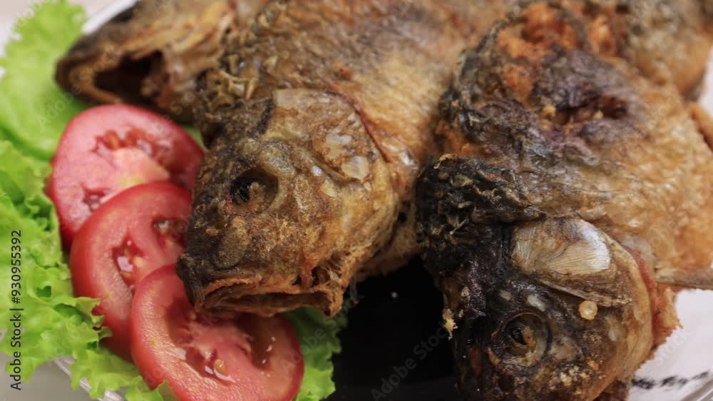 Ikan Mas Goreng or Crispy Fried Fish, Fried Goldfish