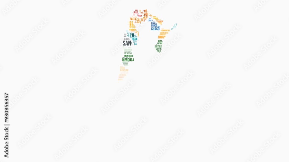 Argentina regions word cloud animation. Country logo animated video. Argentina colored text cloud. Regions typography style motion graphics. Awesome video. Argentina regions word cloud animation. Country logo animated video. Argentina colored text cloud. Regions typography style motion graphics. Awesome video.