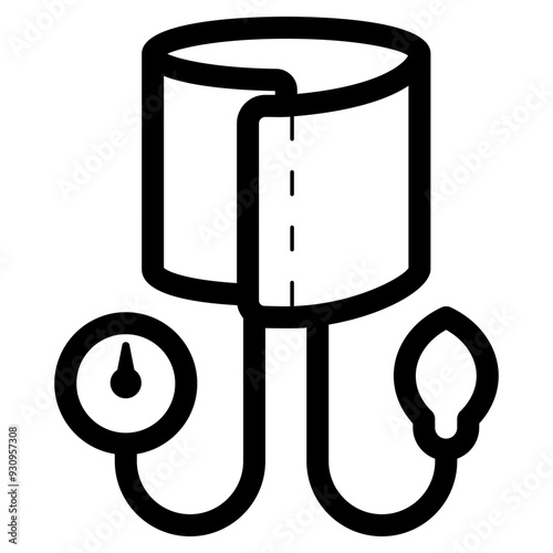 sphygmomanometer blood pressure monitor icon