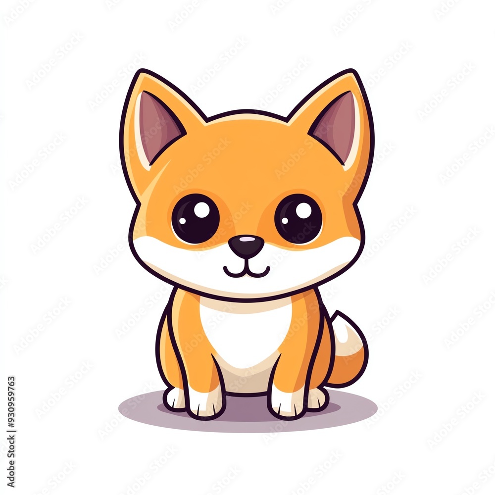 Adorable cartoon fox character with bright orange fur and expressive eyes, perfect for children's illustrations and playful designs. Adorable cartoon fox character with bright orange fur and expressive eyes, perfect for children's illustrations and playful designs.