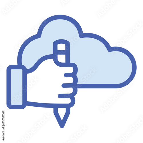 Cloud Writing Icon