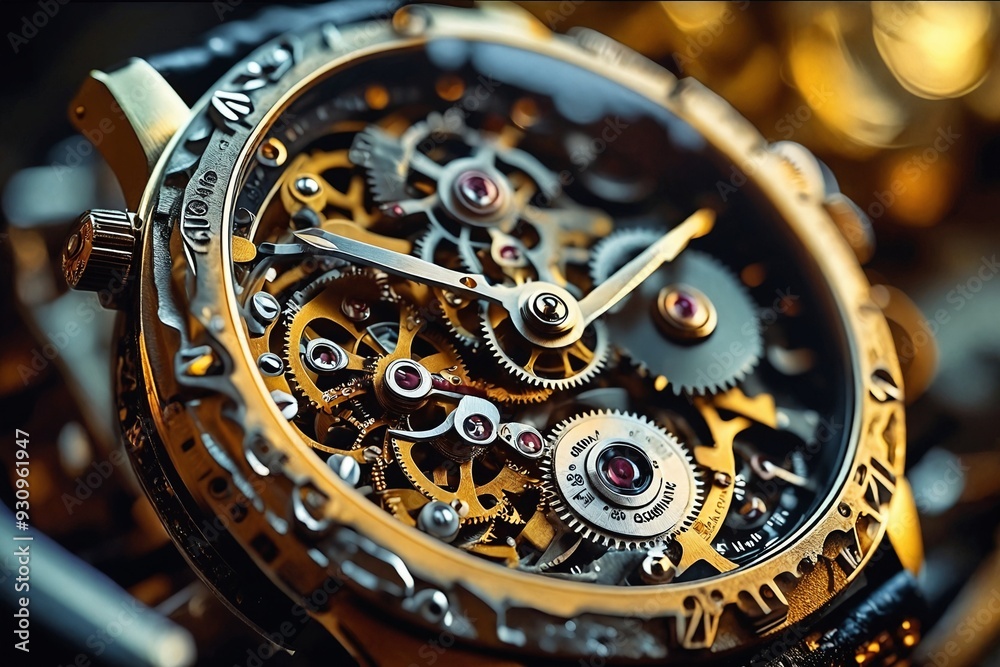 Mechanical Watch Close-up