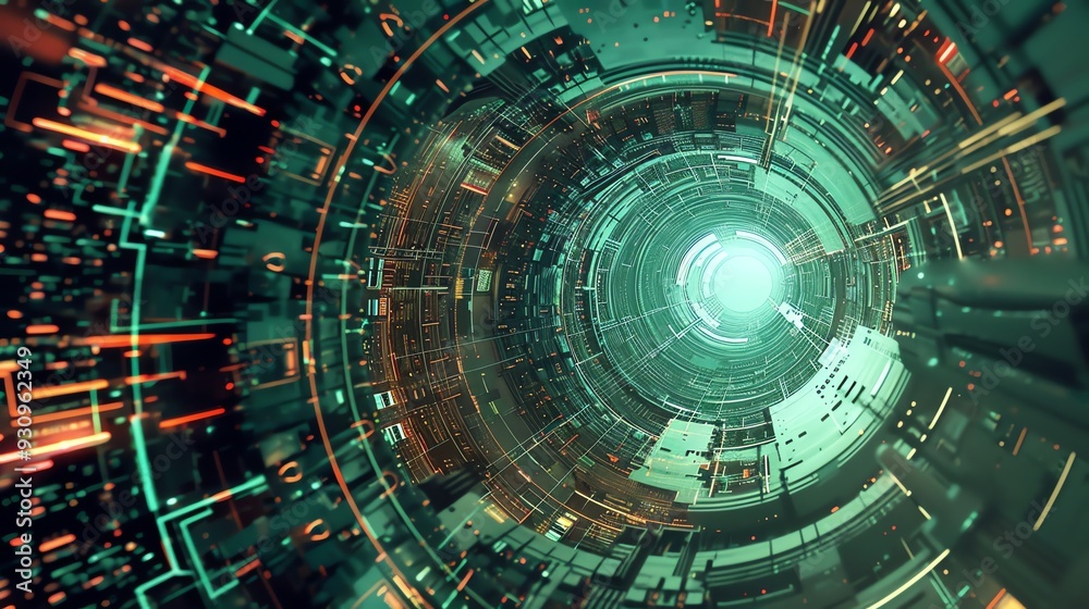 Digital Tunnel: A Journey Through the Data Stream