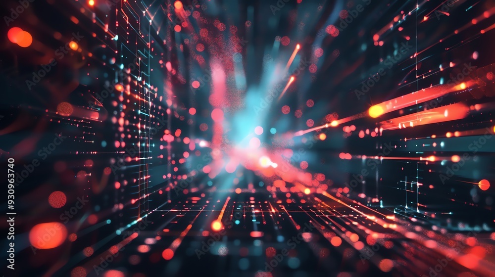 Obraz premium Abstract Digital Network