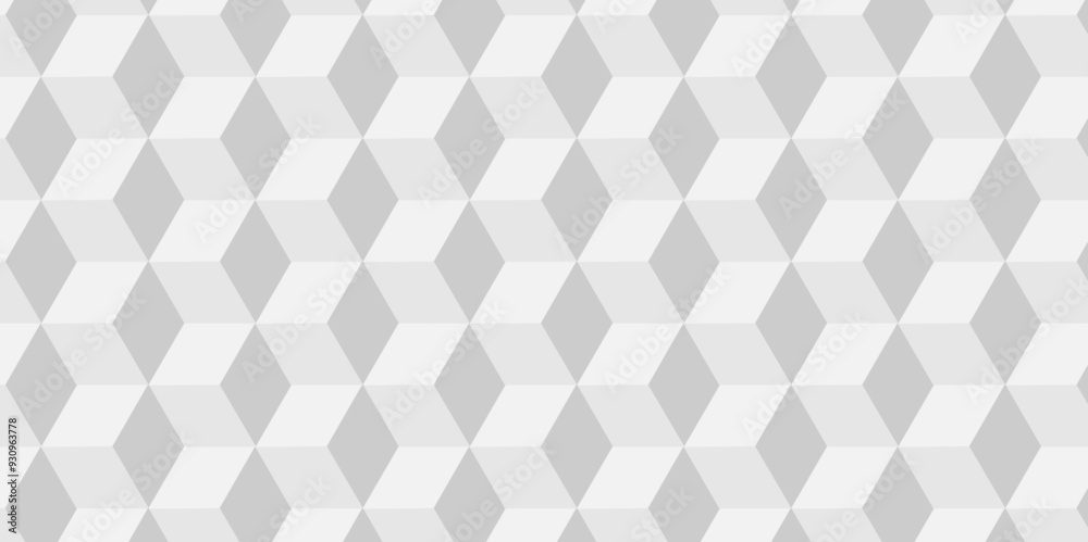 Minimal vector cube triangle geometric tile mosaic wall grid retro digital hexagon technology wallpaper background. white and gray block cube structure backdrop square triangle texture vintage design. Minimal vector cube triangle geometric tile mosaic wall grid retro digital hexagon technology wallpaper background. white and gray block cube structure backdrop square triangle texture vintage design.