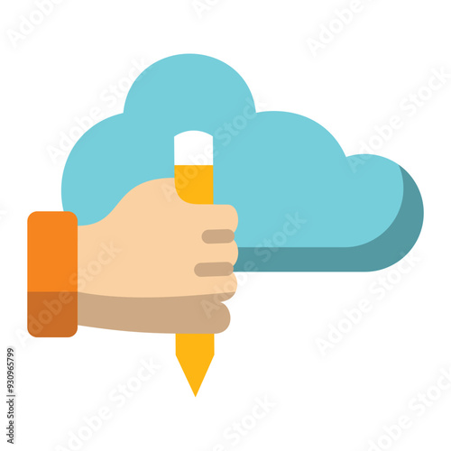 Cloud Writing Icon