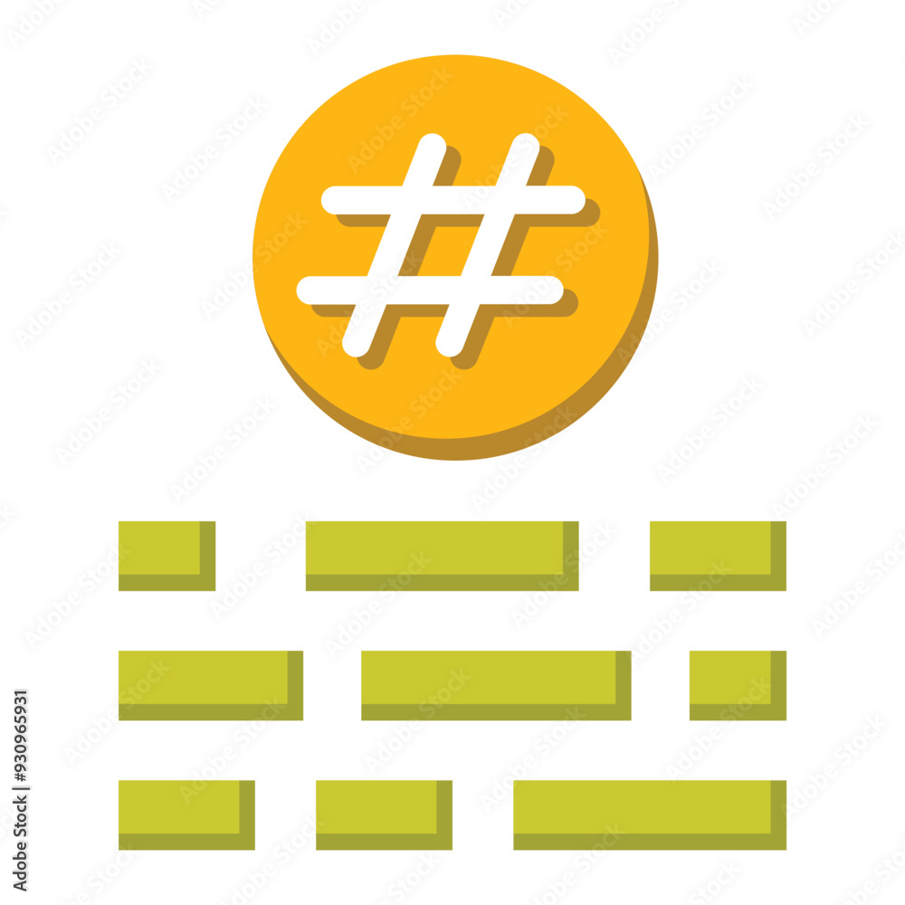 Fototapeta premium Tag Article Icon