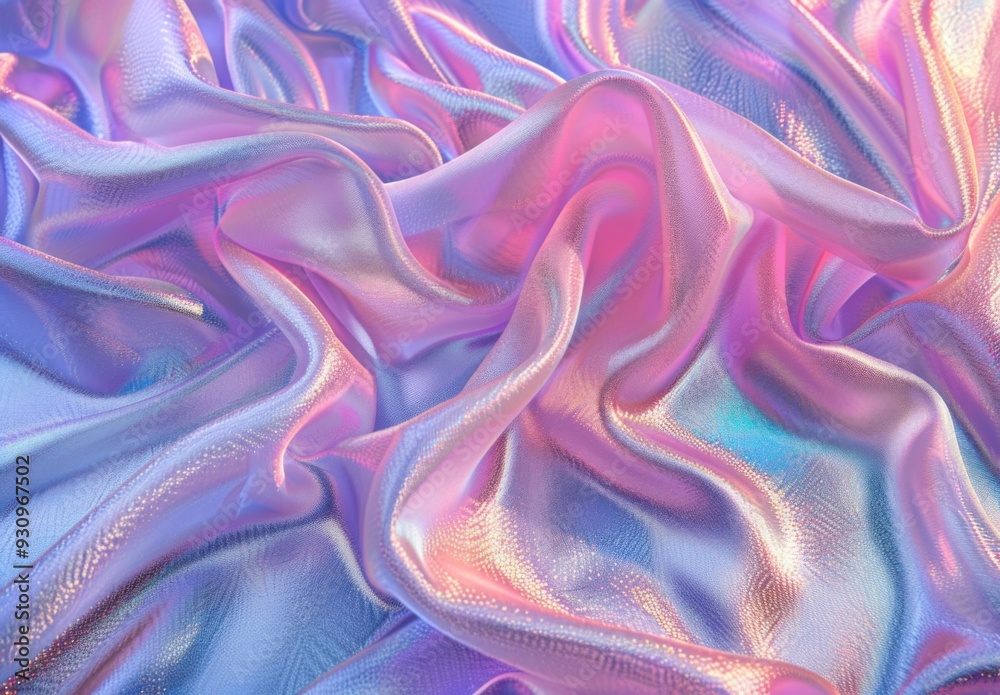 Obraz premium Abstract Iridescent Fabric Texture