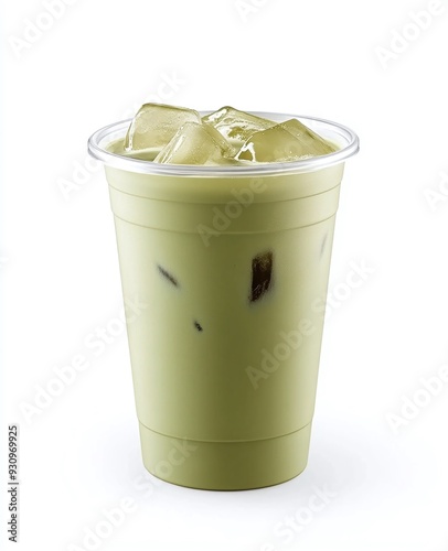 Refreshing Iced Matcha Latte photo