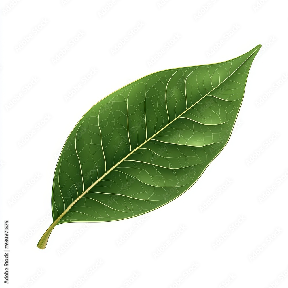 Fototapeta premium vector graphic of a camphor leaf
