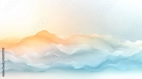 Abstract Gradient Landscape with Soft Pastel Colors