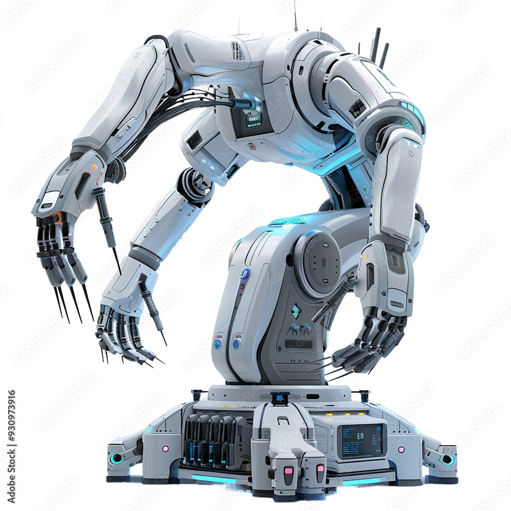 Robotic Surgical Precision System on a  isolated on white background.png
