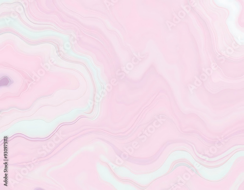 Abstract Organic Shapes Colorful Liquid Marble Swirls in a Dreamlike, Fluid Motion with Pastel Hues