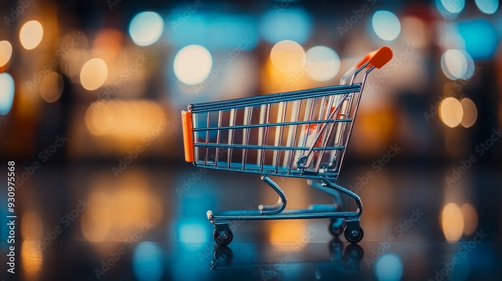 Small Shopping Cart On A Countertop Small Shopping Cart On A Countertop