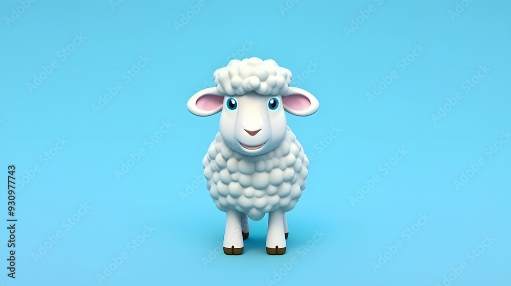 Sheep 3d cartoon style Sheep 3d cartoon style