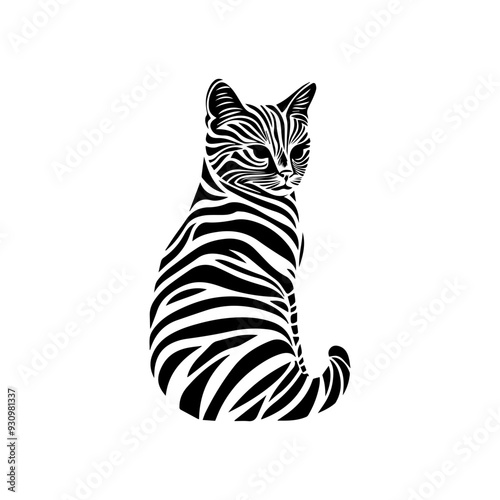 Wallpaper Mural black and white animal vector, types of animals, about animals Torontodigital.ca