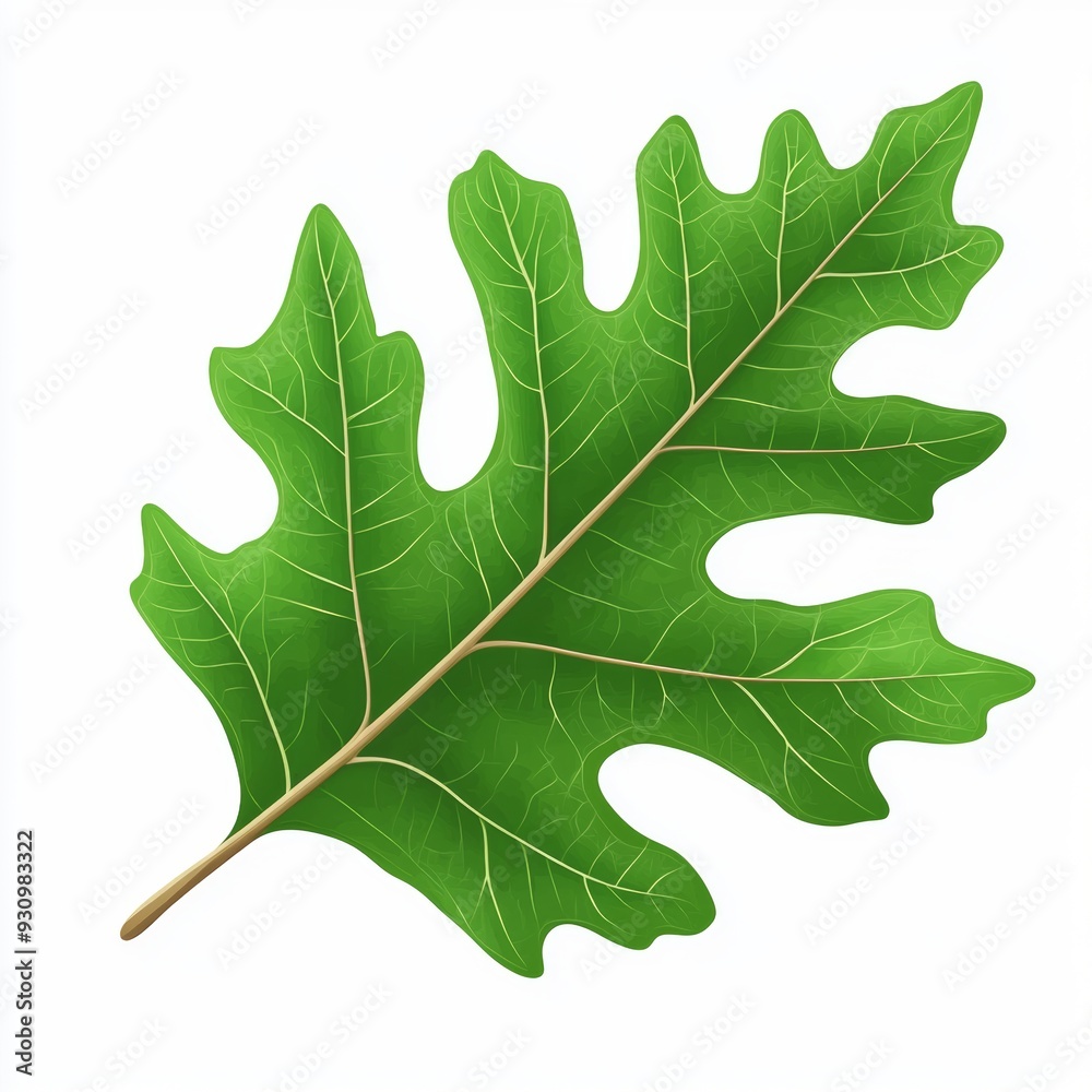 Fototapeta premium vector graphic of a oak leaf