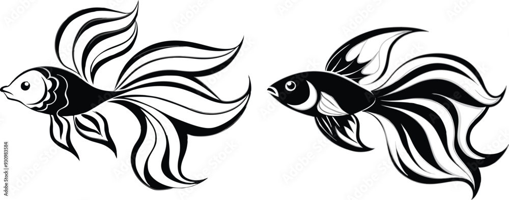 Angel fish vector illustration Angel fish vector illustration