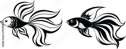Angel fish vector illustration 
