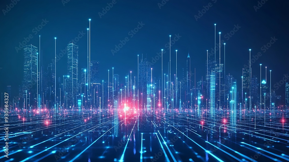 Cyberpunk Cityscape: A Digital Metropolis Cyberpunk Cityscape: A Digital Metropolis
