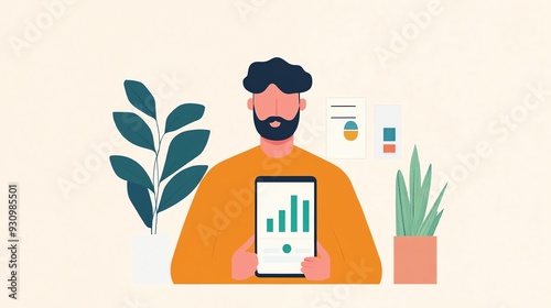 Illustration of digital wallet app with personalized budgeting advice, showcasing AIdriven finance tools, Wallet AI budgeting, AIpowered finance photo