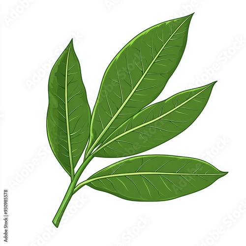 vector graphic of a sassafras leaf