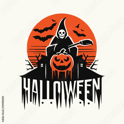 halloween design logo