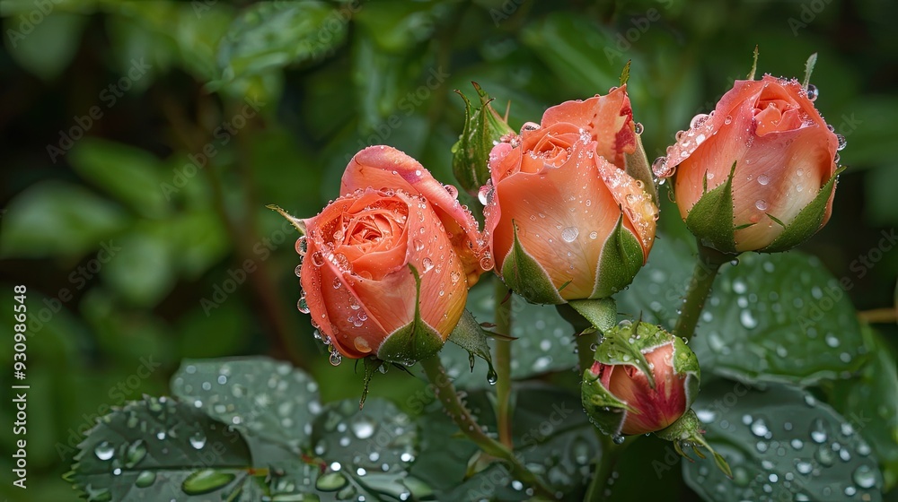 Delicate Rose Buds After Rain Delicate Rose Buds After Rain