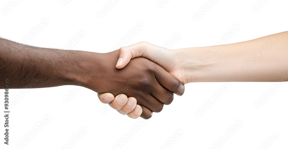 Handshake isolated on white background Handshake isolated on white background