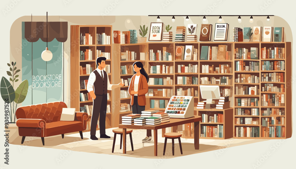 Concept vector illustration of business situation.	
