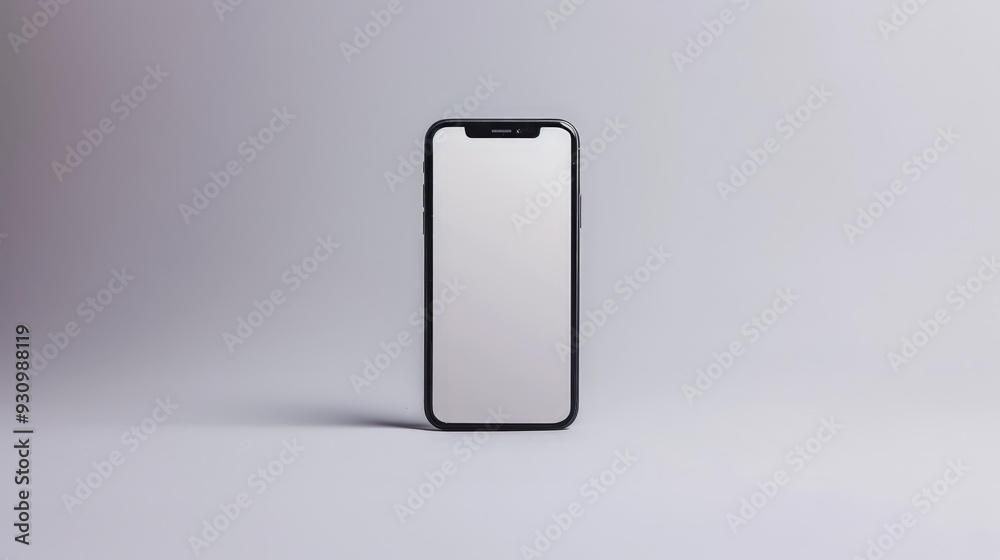 Front view of a phone isolated, suitable for e-commerce product listings. Front view of a phone isolated, suitable for e-commerce product listings.
