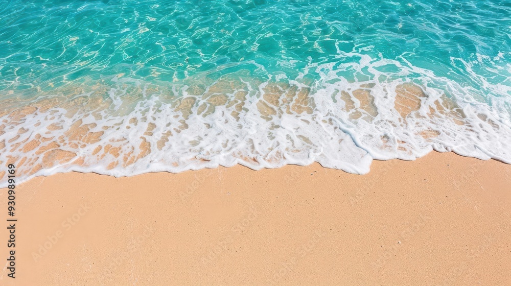 A peaceful beach with soft sand and clear water, ideal for a relaxing summer day, summer sea, relaxation, serene vibes A peaceful beach with soft sand and clear water, ideal for a relaxing summer day, summer sea, relaxation, serene vibes