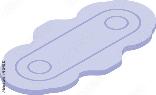 Blue sanitary pad, an essential product for women's hygiene and comfort during their menstrual cycle