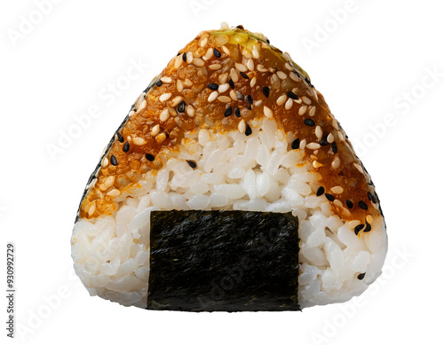 Traditional Japanese Onigiri Close Up