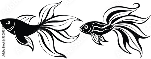 Angel fish vector illustration 