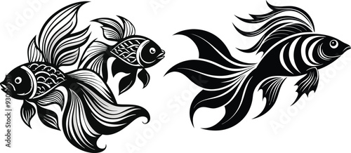 Angel fish vector illustration 