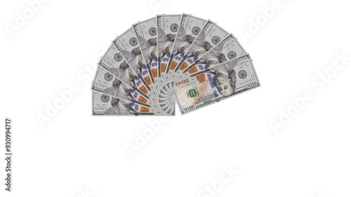 DOLLAR CURRENCY NOTE Opening  in 360 Degree Circular Pattern
