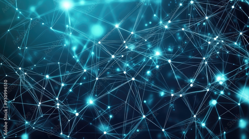 High tech technology geometric and connection system background