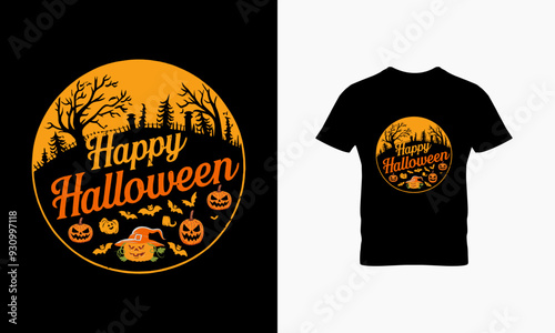 Happy Halloween day t shirt design 