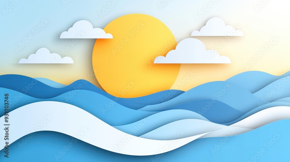 Explore vibrant and engaging modern paper cut art with cartoon abstract waves, perfect for fresh and creative designs. Explore vibrant and engaging modern paper cut art with cartoon abstract waves, perfect for fresh and creative designs.