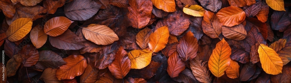 A stunning close-up of autumn leaves in vibrant shades of orange and brown, creating a beautiful natural carpet. A stunning close-up of autumn leaves in vibrant shades of orange and brown, creating a beautiful natural carpet.