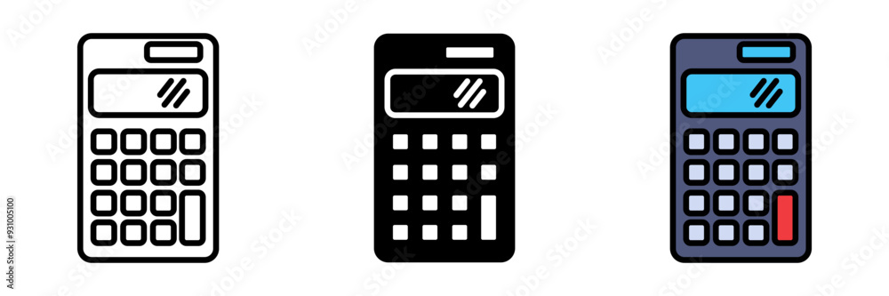 Calculator Icon, A handheld or digital device used by students and professionals to perform mathematical calculations, essential for various academic tasks. Calculator Icon, A handheld or digital device used by students and professionals to perform mathematical calculations, essential for various academic tasks.