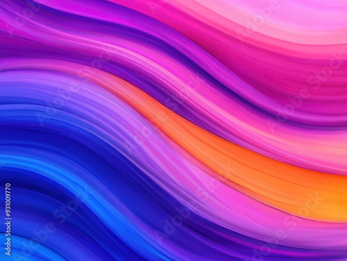 Vibrant abstract background featuring flowing waves in shades of pink, purple, and orange, perfect for creative designs.