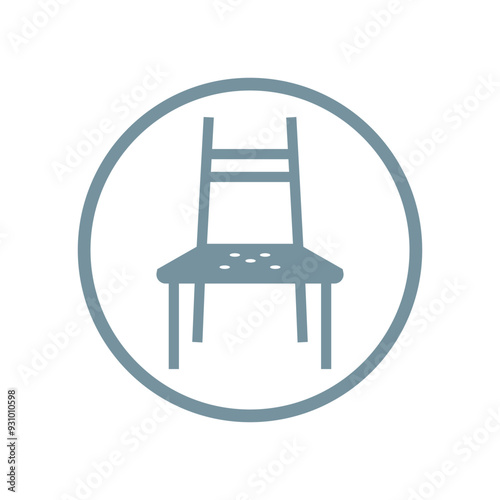 Chair icon logo design